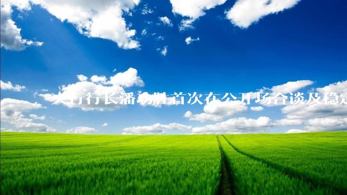 央行行长潘功胜首次在公开场合谈及稳定币，稳定币是什么？有何深意？