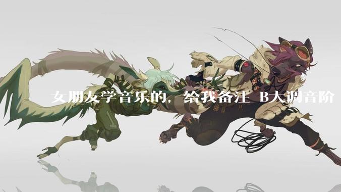 女朋友学音乐的，给我备注 B大调音阶 是什么含义呢？